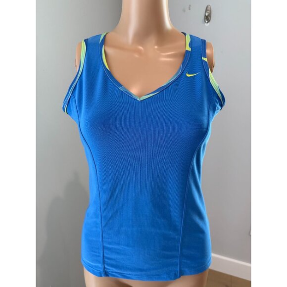 Nike Women's Dri-Fit Athletic Blue Tank Top, size medium - Picture 1 of 12